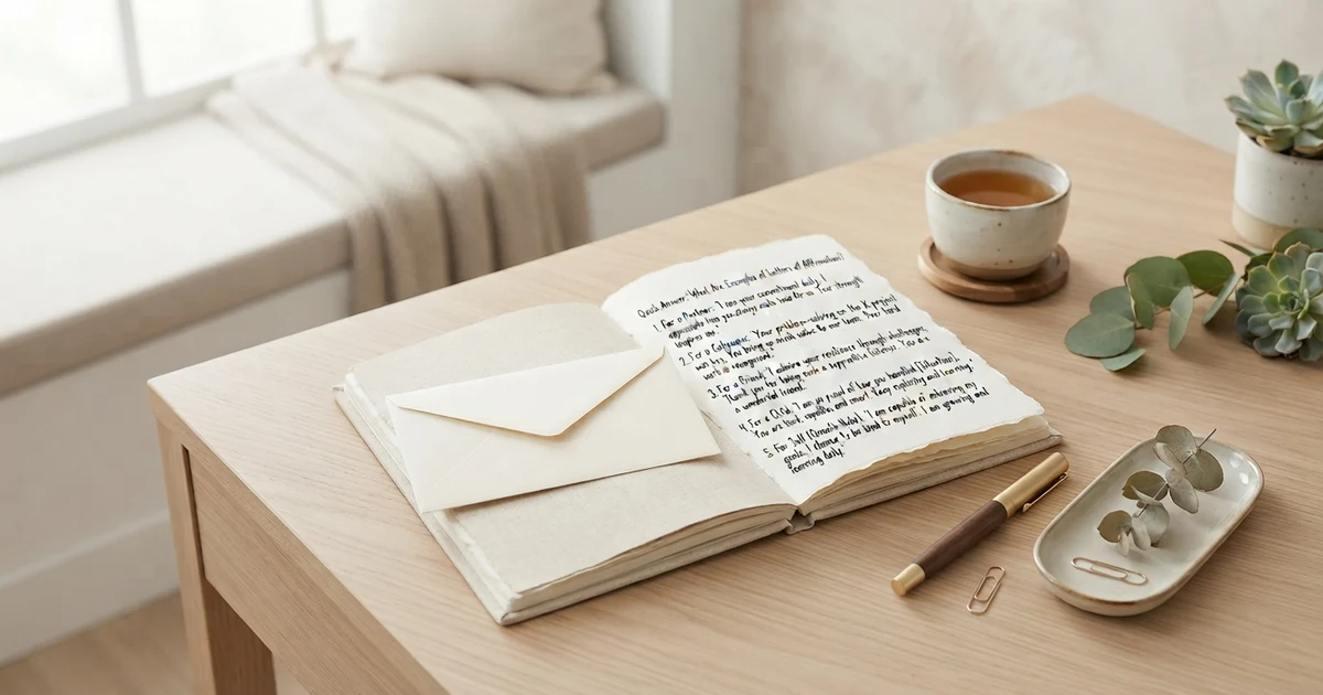 examples of letters of affirmation
