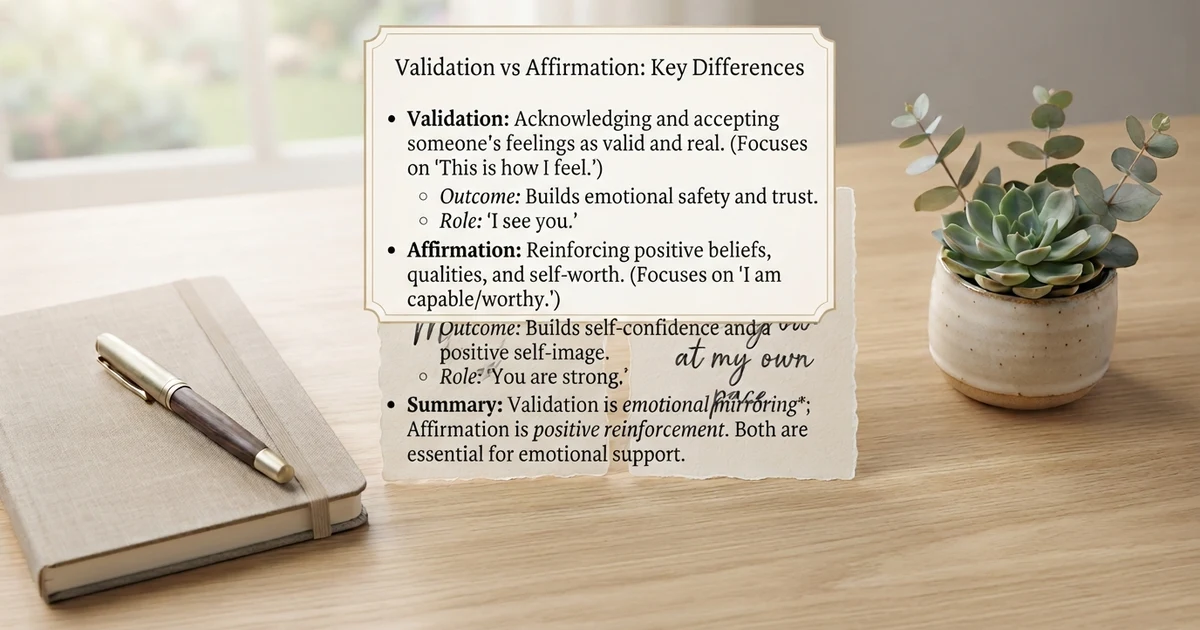 validation vs affirmation