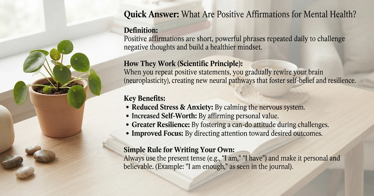positive affirmations for mental health