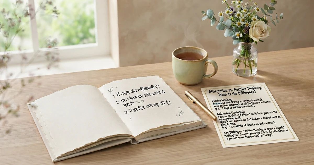 affirmation meaning in hindi