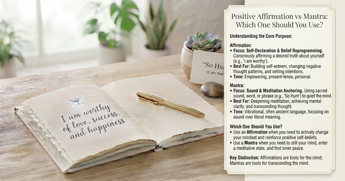 affirmation vs mantra