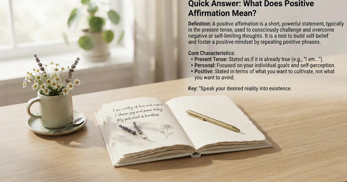 positive affirmation meaning