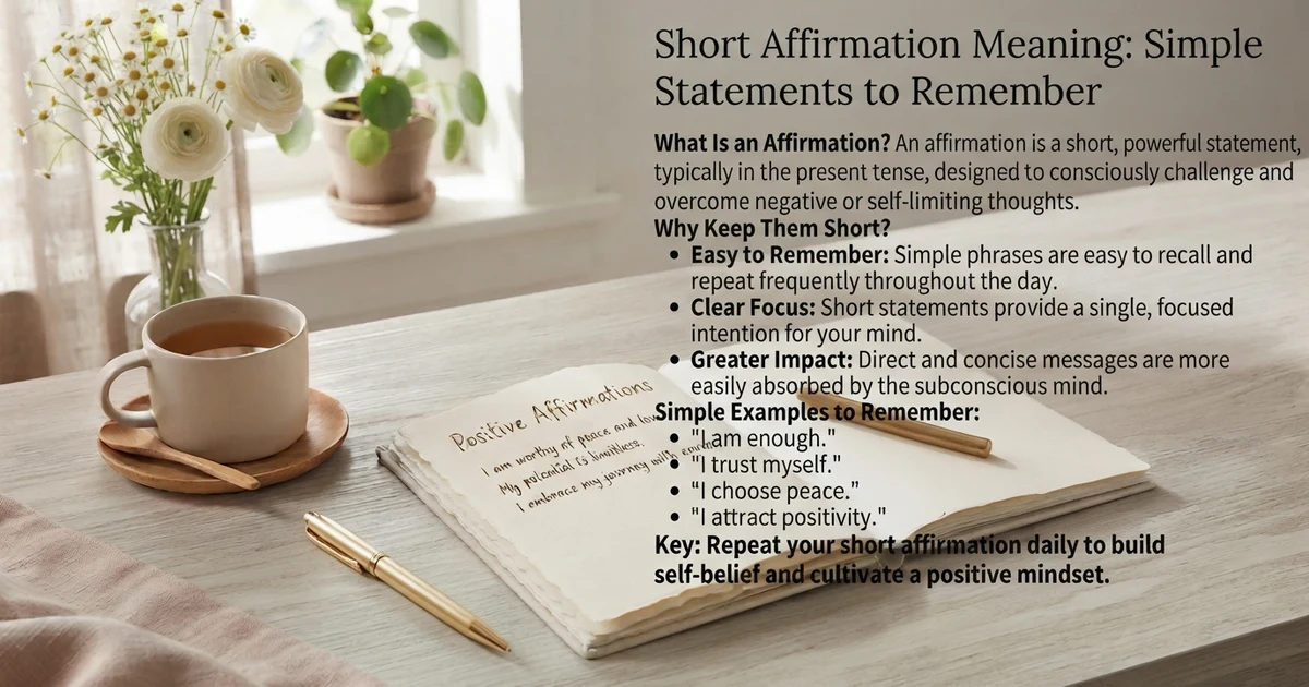 affirmation meaning