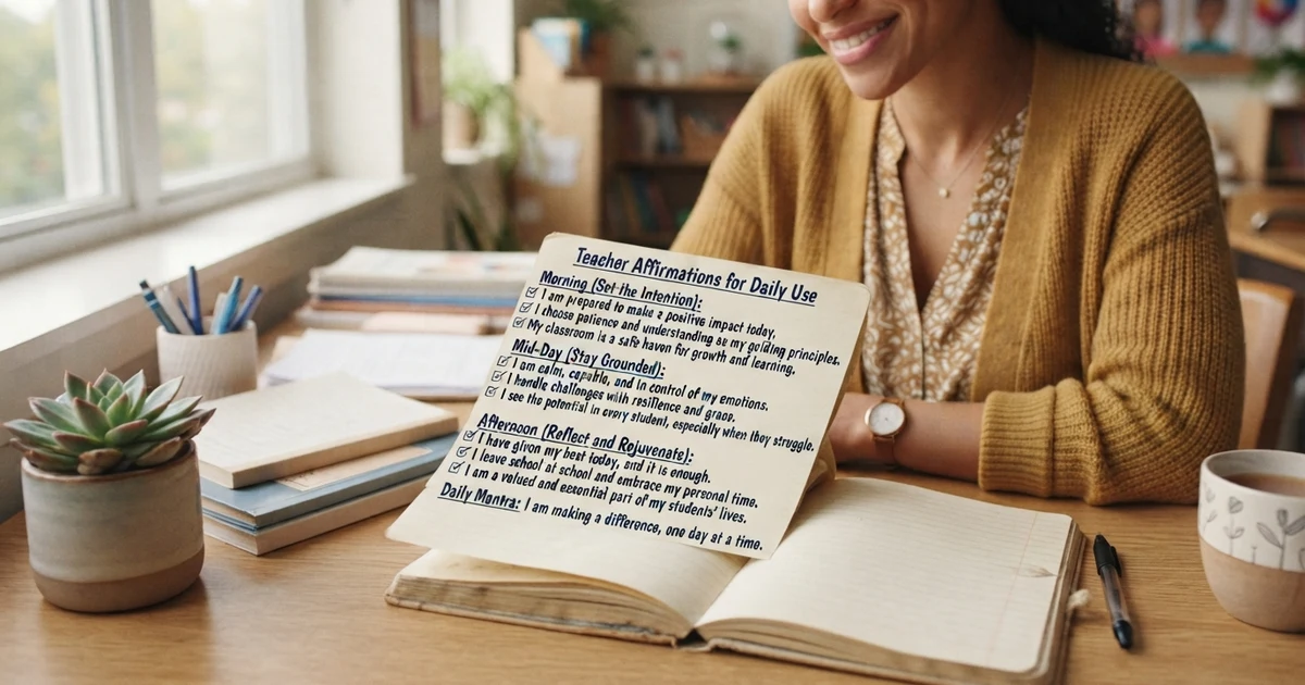 teacher affirmations