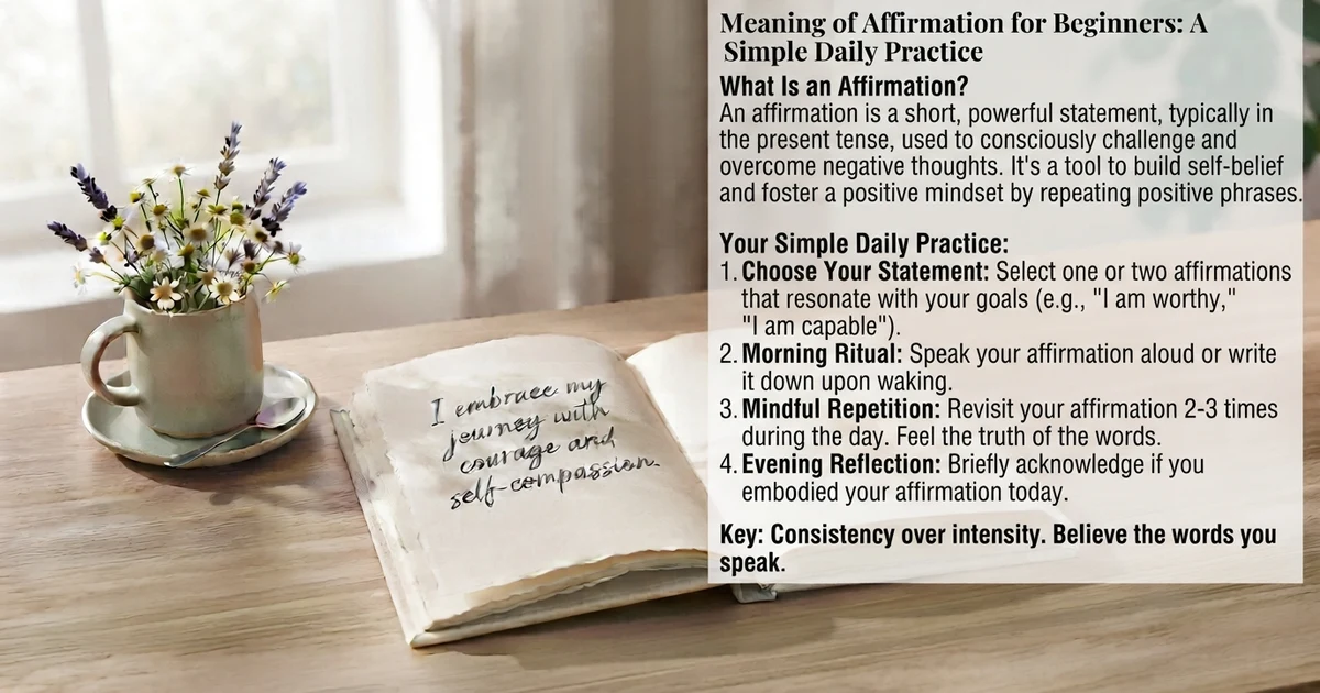 meaning of affirmation