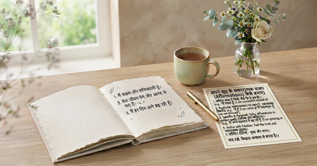 affirmation meaning in hindi