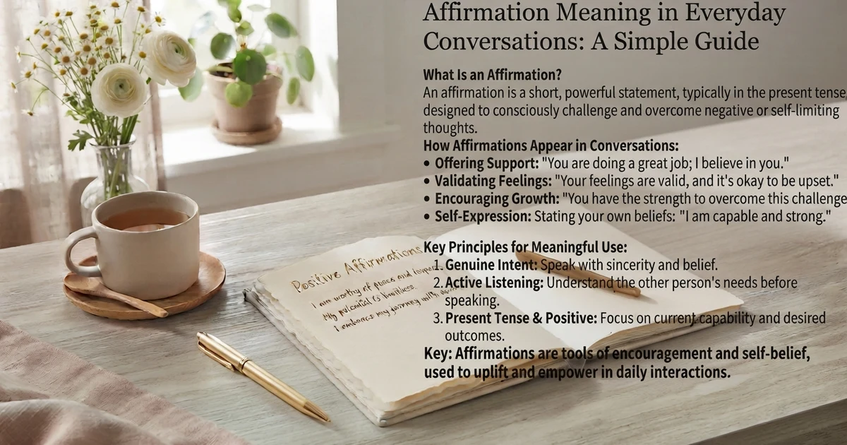 affirmation meaning