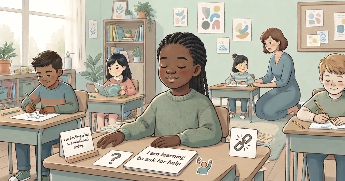 body calm affirmation for kids during school