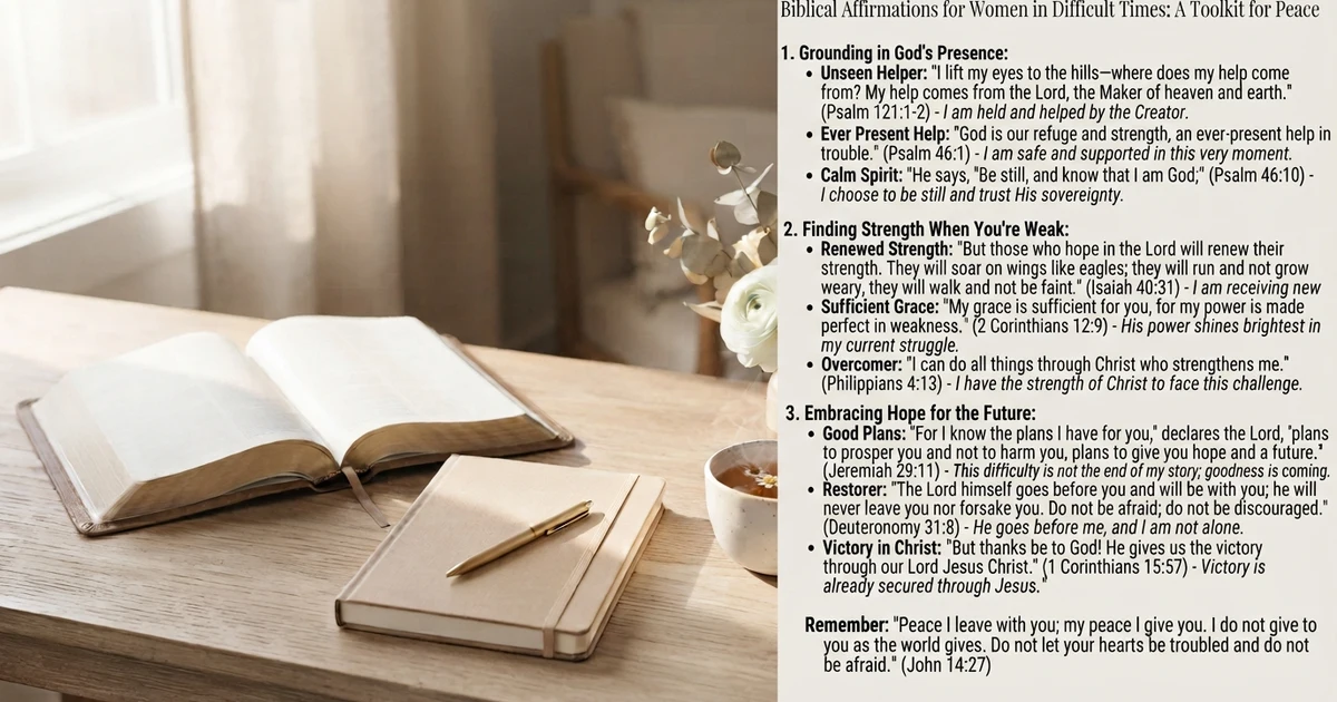 biblical affirmations for women