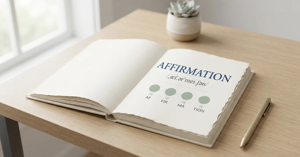 how to pronounce affirmation