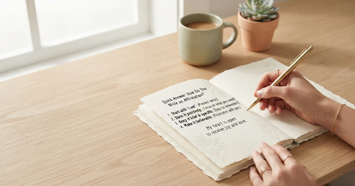 how to write an affirmation