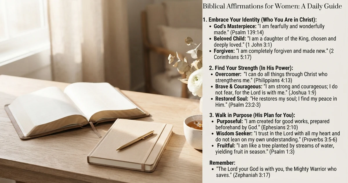 biblical affirmations for women
