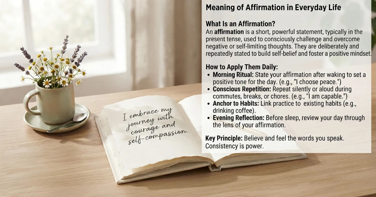 meaning of affirmation