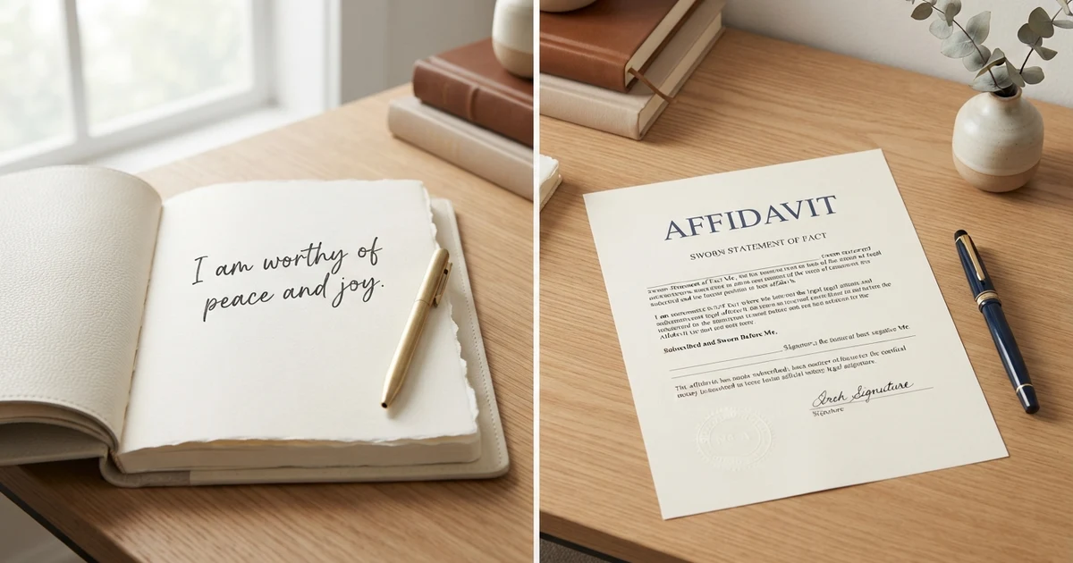 affirmation vs affidavit