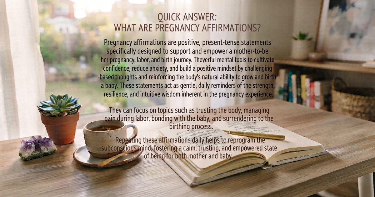 pregnancy affirmations