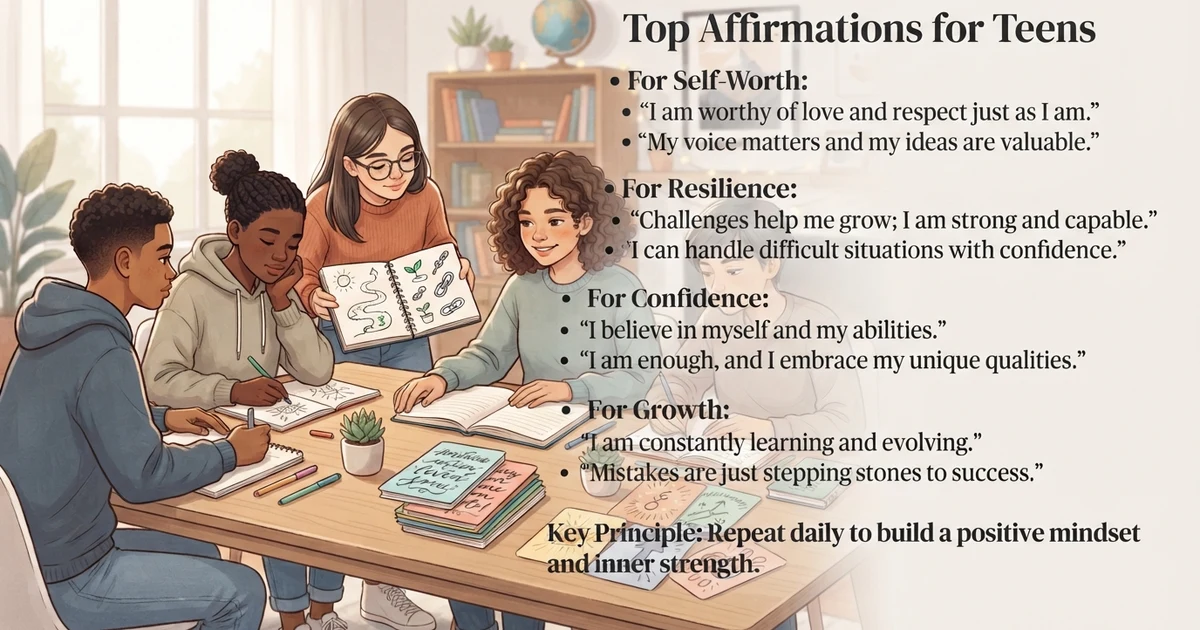 positive affirmations for teens