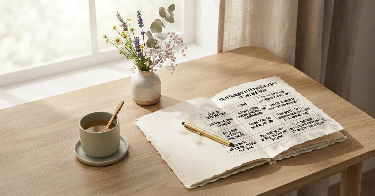 examples of affirmation letters